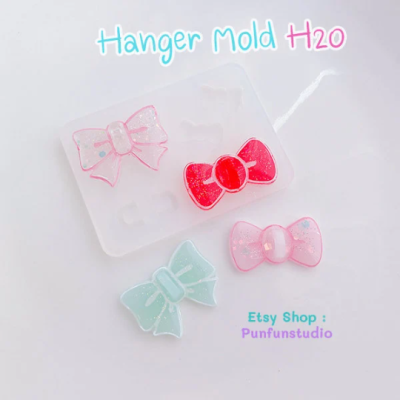 H 20 Hanger Mold / Bows / Silicone Mold / UV Resin Mold