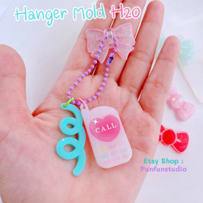 H 20 Hanger Mold / Bows / Silicone Mold / UV Resin Mold
