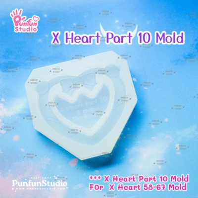 X Heart Part 10 Mold / for X Heart Sailor / Part Mold / Pokemold / Silicone Mold