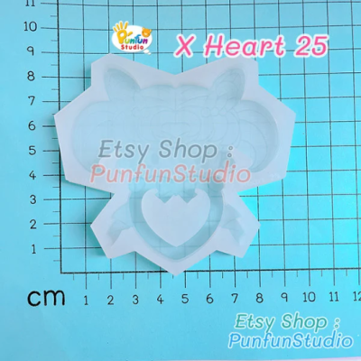 X Heart 25 Super S Chibi Moon Mold / Painting Anime Shaker Mold / Silicone Mold