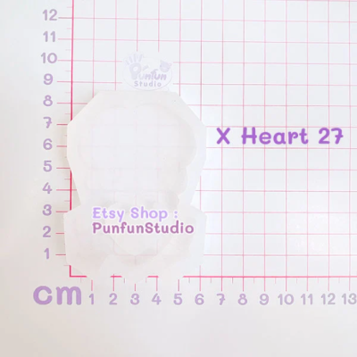 X Heart 27 S Mercury Mold / Inner Senshi / Painting Anime Mold / Shaker Mold/ Silicone Mold