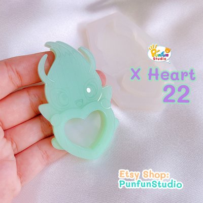 X Heart 22 Celeb / Pokemold / Silicone Mold / Shaker Mold