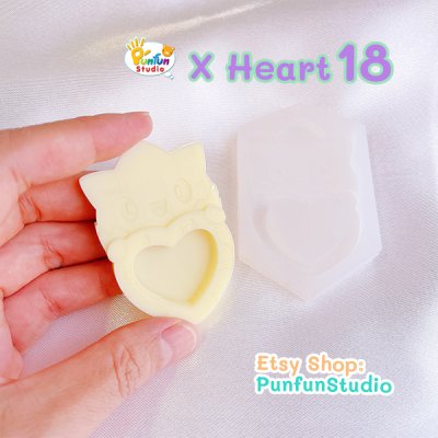 Togepi  heart  Shaker Mold 