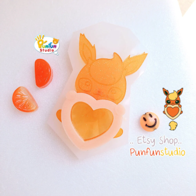 Flare x Heart Shaker Mold / Pokemold / Silicone Mold