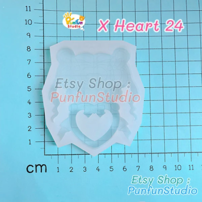 X Heart 24 Super S Moon Mold / Painting Anime Shaker Mold / Silicone Mold