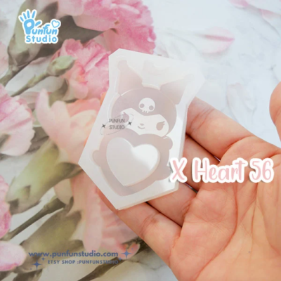 X Heart 56 Devil Rabbit Mold / Silicone Mold / Shaker Mold