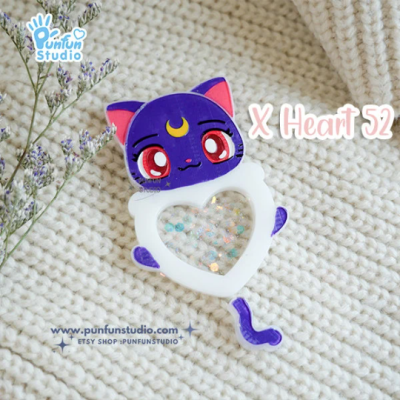 Luna luna sailor moon heart Shaker Mold 