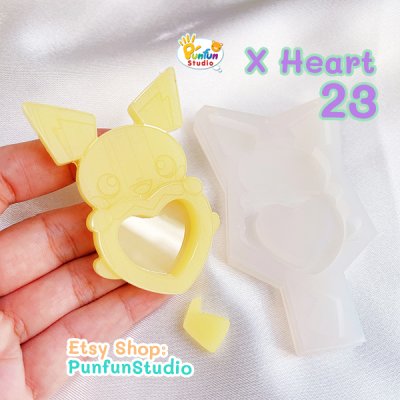 X Heart 23 Pich / Pokemold / Silicone Mold / Shaker Mold
