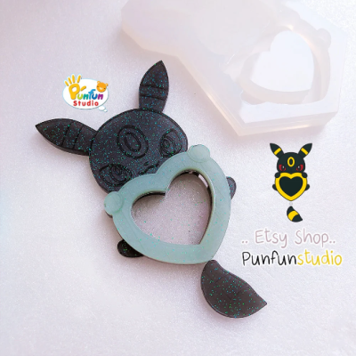 Umber x Heart Shaker Mold / Pokemold / Silicone Mold
