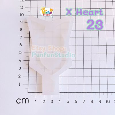 X Heart 23 Pich / Pokemold / Silicone Mold / Shaker Mold