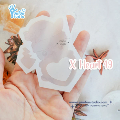 X Heart 49 Santa Pika Mold / Pokemold / Silicone Mold / Shaker Mold