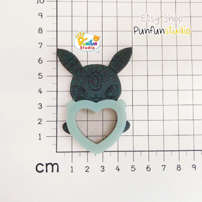 Umber x Heart Shaker Mold / Pokemold / Silicone Mold