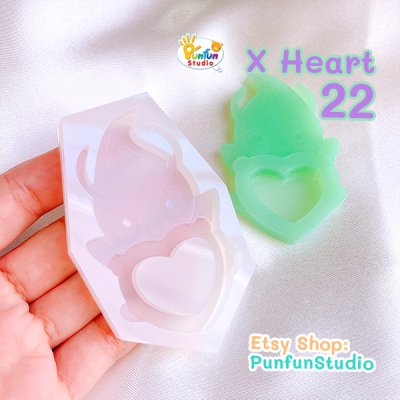 X Heart 22 Celeb / Pokemold / Silicone Mold / Shaker Mold