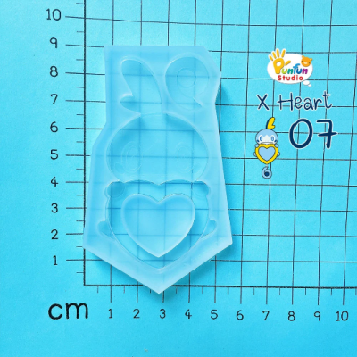 X Heart 07 Sobb / Pokemold / Silicone Mold / Shaker Mold