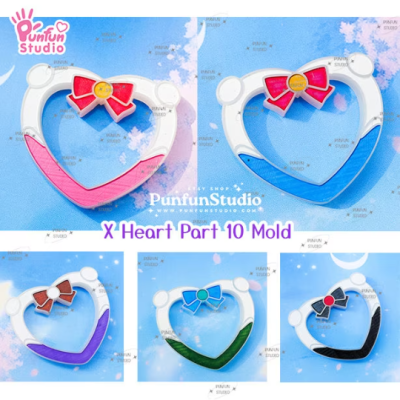 X Heart Part 10 Mold / for X Heart Sailor / Part Mold / Pokemold / Silicone Mold
