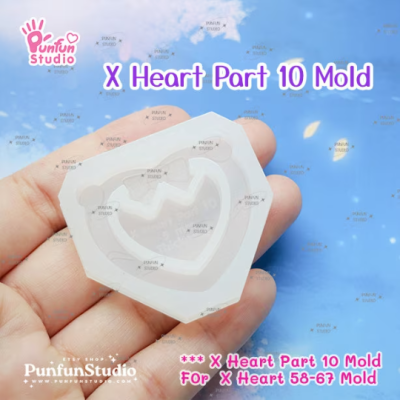 X Heart Part 10 Mold / for X Heart Sailor / Part Mold / Pokemold / Silicone Mold