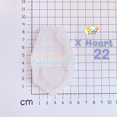 X Heart 22 Celeb / Pokemold / Silicone Mold / Shaker Mold