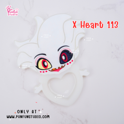 X Heart 111-118 Demon Hotel Mold Set / Hazbin / Free X Heart 119, X Heart Part 1, X Heart Part 11, CSM X Heart / Silicone Mold