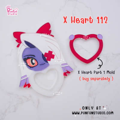 X Heart 111-118 Demon Hotel Mold Set / Hazbin / Free X Heart 119, X Heart Part 1, X Heart Part 11, CSM X Heart / Silicone Mold