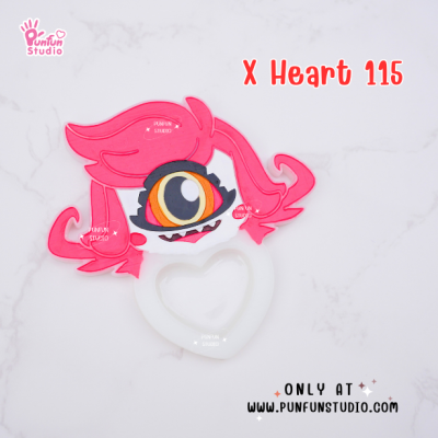 X Heart 111-118 Demon Hotel Mold Set / Hazbin / Free X Heart 119, X Heart Part 1, X Heart Part 11, CSM X Heart / Silicone Mold
