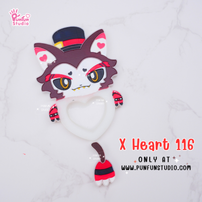 Hazbin hotel  Husk Heart Shaker Mold  