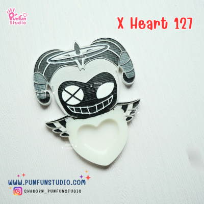 X Heart 121-128 Demon Hotel Mold Set 2 / Hazbin / Free X Heart 129, X Heart Part 1, X Heart Part 11, CSM X Heart, Hotel Sign Mold / Silicone Mold
