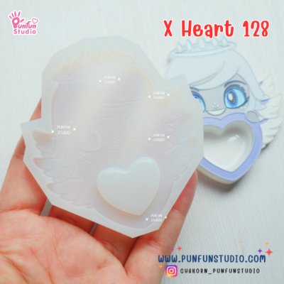 X Heart 121-128 Demon Hotel Mold Set 2 / Hazbin / Free X Heart 129, X Heart Part 1, X Heart Part 11, CSM X Heart, Hotel Sign Mold / Silicone Mold