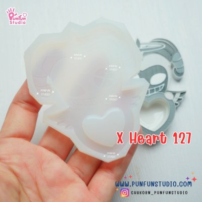 X Heart 121-128 Demon Hotel Mold Set 2/ X Heart 121, 122, 123, 124, 125, 126, 127, 128, 129, 137 Molds  / Hazbin  / Silicone Mold