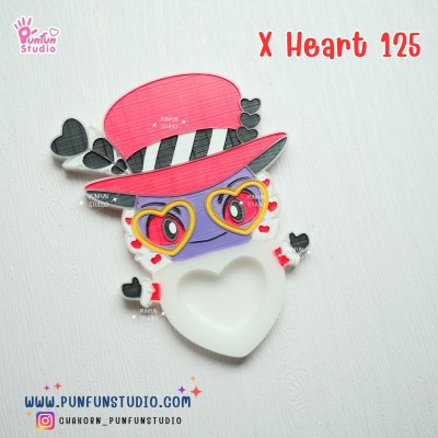 X Heart 121-128 Demon Hotel Mold Set 2/ X Heart 121, 122, 123, 124, 125, 126, 127, 128, 129, 137 Molds  / Hazbin  / Silicone Mold