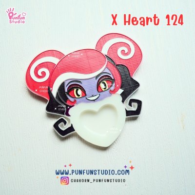 X Heart 121-128 Demon Hotel Mold Set 2/ X Heart 121, 122, 123, 124, 125, 126, 127, 128, 129, 137 Molds  / Hazbin  / Silicone Mold