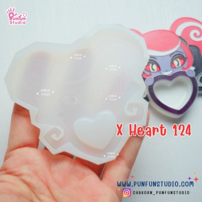 X Heart 121-128 Demon Hotel Mold Set 2/ X Heart 121, 122, 123, 124, 125, 126, 127, 128, 129, 137 Molds  / Hazbin  / Silicone Mold