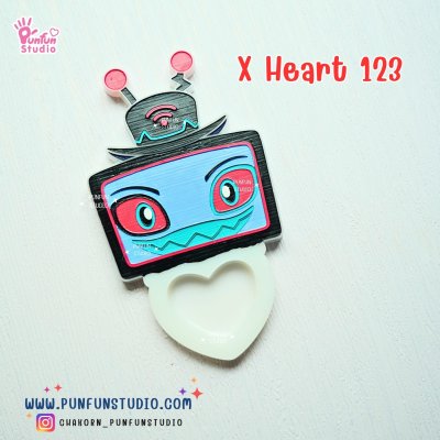 X Heart 121-128 Demon Hotel Mold Set 2/ X Heart 121, 122, 123, 124, 125, 126, 127, 128, 129, 137 Molds  / Hazbin  / Silicone Mold
