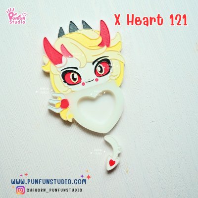 X Heart 121-128 Demon Hotel Mold Set 2/ X Heart 121, 122, 123, 124, 125, 126, 127, 128, 129, 137 Molds  / Hazbin  / Silicone Mold
