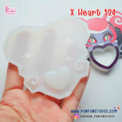 X Heart 121-128 Demon Hotel Mold Set 2 / Hazbin / Free X Heart 129, X Heart Part 1, X Heart Part 11, CSM X Heart, Hotel Sign Mold / Silicone Mold