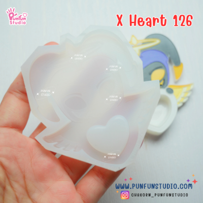 X Heart 121-128 Demon Hotel Mold Set 2 / Hazbin / Free X Heart 129, X Heart Part 1, X Heart Part 11, CSM X Heart, Hotel Sign Mold / Silicone Mold