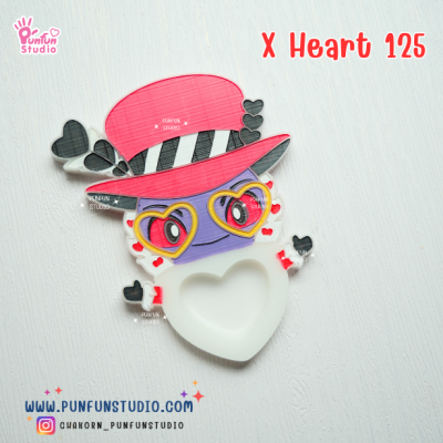 X Heart 121-128 Demon Hotel Mold Set 2 / Hazbin / Free X Heart 129, X Heart Part 1, X Heart Part 11, CSM X Heart, Hotel Sign Mold / Silicone Mold
