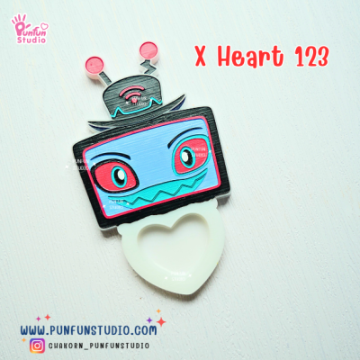 X Heart 121-128 Demon Hotel Mold Set 2 / Hazbin / Free X Heart 129, X Heart Part 1, X Heart Part 11, CSM X Heart, Hotel Sign Mold / Silicone Mold