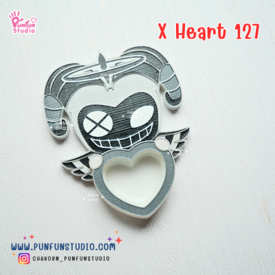 X Heart 121-128 Demon Hotel Mold Set 2 / Hazbin / Free X Heart 129, X Heart Part 1, X Heart Part 11, CSM X Heart, Hotel Sign Mold / Silicone Mold