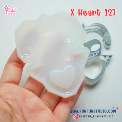 X Heart 121-128 Demon Hotel Mold Set 2 / Hazbin / Free X Heart 129, X Heart Part 1, X Heart Part 11, CSM X Heart, Hotel Sign Mold / Silicone Mold