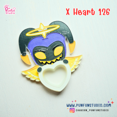 X Heart 121-128 Demon Hotel Mold Set 2 / Hazbin / Free X Heart 129, X Heart Part 1, X Heart Part 11, CSM X Heart, Hotel Sign Mold / Silicone Mold