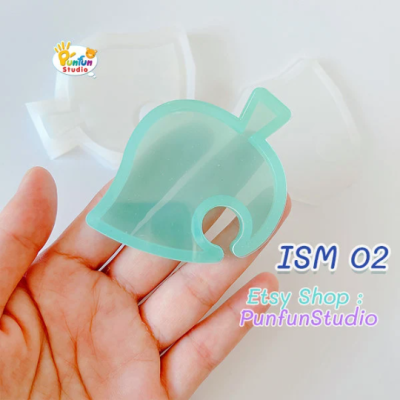 ISM 02 AC Leaf Mold / Iconic Shaker mold / Animal Crossing / Shaker Mold + Cover Mold / 2 pieces per set