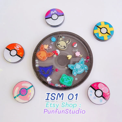 ISM 01 Pokeball Mold / Iconic Shaker Mold / Shaker Mold + Cover Mold / 2 pieces per set / Silicone Mold