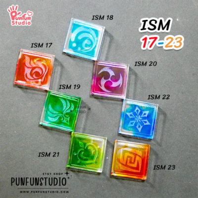 ISM 17-23 Mold Set / Genshin Elements / Iconic Shaker Mold / Silicone Mold