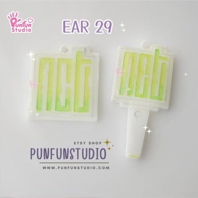 Ear 29 NCT Lightstick Mold / K-POP / Earring Mold / UV Resin Mold / Silicone Mold