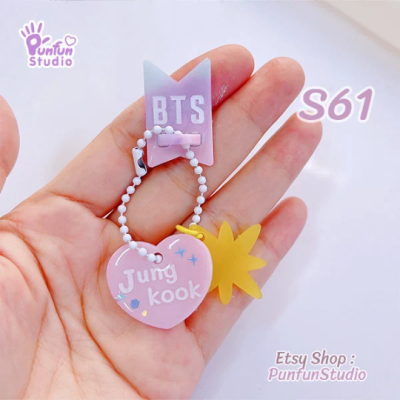 S61 BTS Heart Name Mold / K-POP / Silicone Mold / UV resin mold
