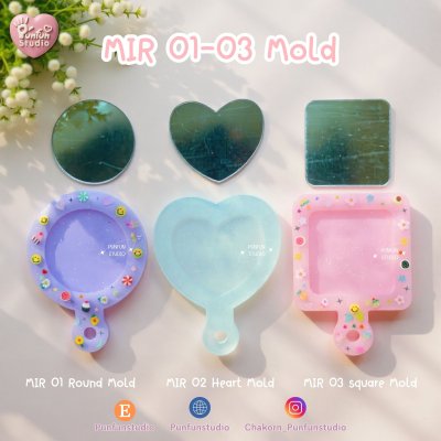 Mirror molds MIR 01-03 / Silicone Mold / Epoxy Resin Mold