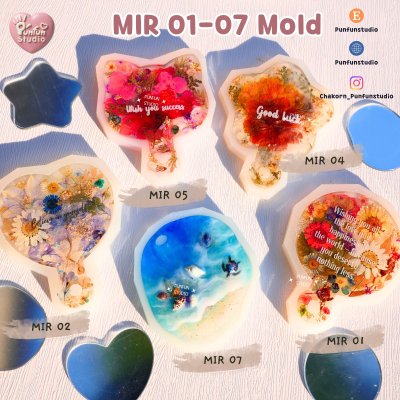 Mirror molds MIR 01-07 / Silicone Mold / Epoxy Resin Mold