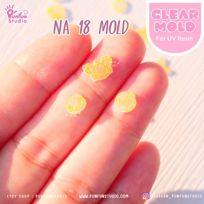 NA 16-21 Poke Mold / Nail Decoration Mold / Clear Mold for UV Resin / Thickness 0.3 - 0.5 mm / Silicone Mold