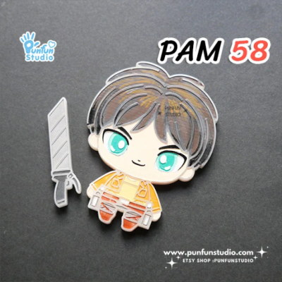 PAM 58 Ere / Titan / Painting Anime Mold / Silicone Mold