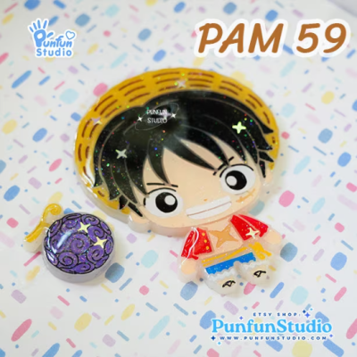 PAM 59 Luff Pirate Mold / Painting Anime Mold / Silicone Mold